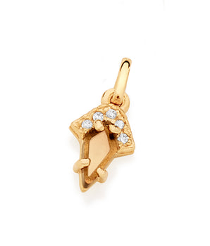 GOLD PENDANT WITH CRYSTAL AND ZIRCONIA