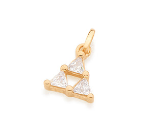 GOLD PENDANT WITH ZIRCONIA