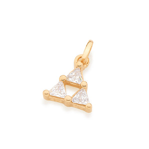 GOLD PENDANT WITH ZIRCONIA