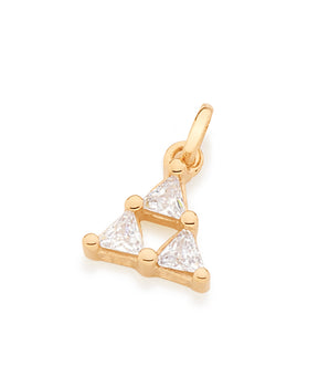 GOLD PENDANT WITH ZIRCONIA