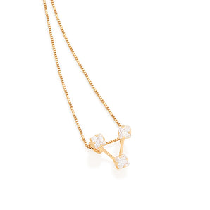GOLD PENDANT WITH ZIRCONIA