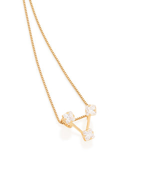 GOLD PENDANT WITH ZIRCONIA