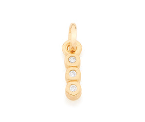 GOLD KID'S PENDANT WITH ZIRCONIA