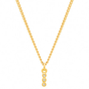 GOLD KID'S PENDANT WITH ZIRCONIA