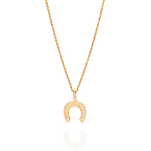 GOLD HORSE SHOE PENDANT