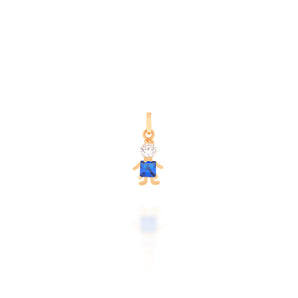 GOLD PENDANT WITH ZIRCONIA