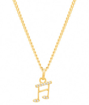 GOLD PENDANT WITH ZIRCONIA