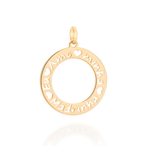 GOLD I LOVE MY GODMOTHER PENDANT