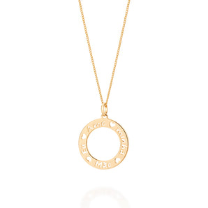 GOLD I LOVE MY MOM PENDANT
