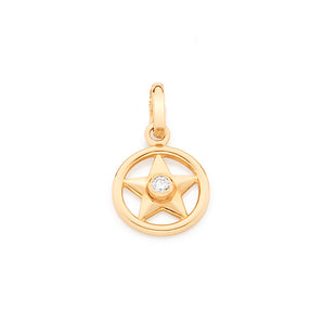 GOLD PENDANT WITH ZIRCONIA