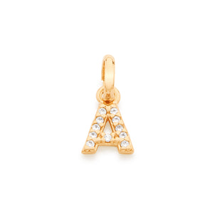GOLD KID'S LETTER PENDANT