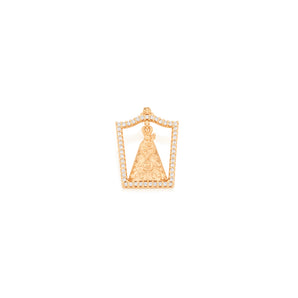 GOLD PLATED PENDANT WITH ZIRCONIA