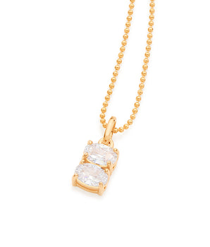 GOLD PENDANT WITH ZIRCONIA