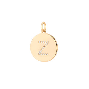 GOLD SOLID LETTER PENDANT