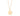 GOLD SOLID LETTER PENDANT