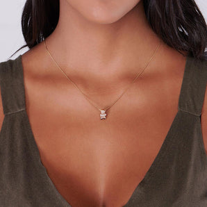 GOLD PLATED PENDANT WITH ZIRCONIA
