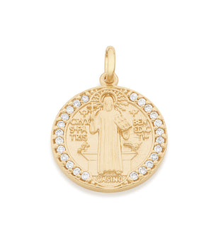 GOLD PENDANT WITH ZIRCONIA