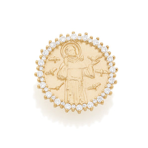 GOLD PENDANT WITH ZIRCONIA