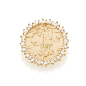 GOLD PENDANT WITH ZIRCONIA