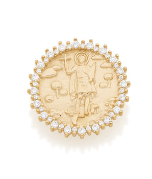 GOLD PENDANT WITH ZIRCONIA