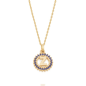 GOLD PENDANT WITH ZIRCONIA