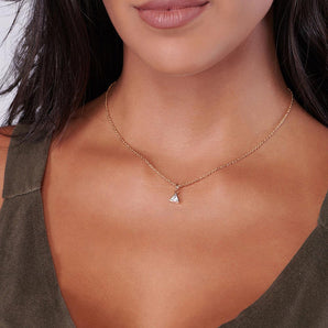 GOLD PENDANT WITH ZIRCONIA