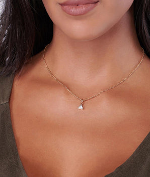 GOLD PENDANT WITH ZIRCONIA