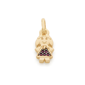 GOLD PENDANT WITH ZIRCONIA