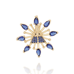 GOLD PENDANT WITH ZIRCONIA