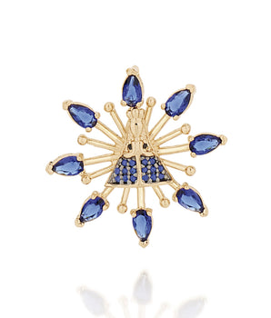GOLD PENDANT WITH ZIRCONIA