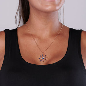 GOLD PENDANT WITH ZIRCONIA