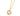 GOLD TEDDY BEAR FACE PENDANT IN BLUE