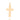 MEN'S GOLD CROSS PENDANT