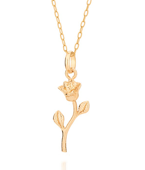 GOLD ROSE PENDANT