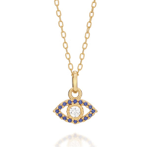 GOLD GREEK EYE PENDANT