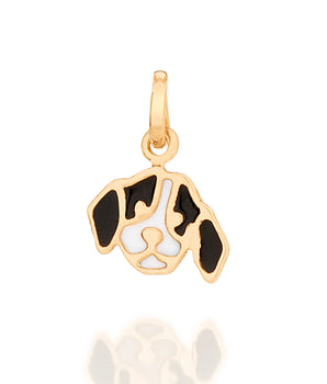 GOLD KID'S DOG PENDANT