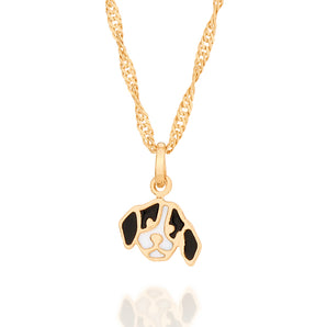 GOLD KID'S DOG PENDANT
