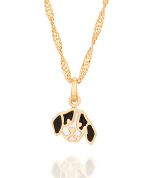 GOLD KID'S DOG PENDANT
