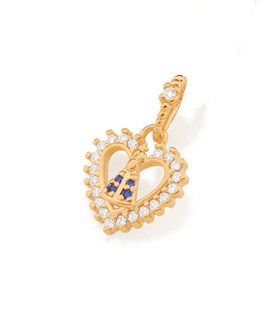GOLD PENDANT WITH ZIRCONIA