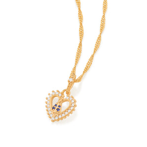 GOLD PENDANT WITH ZIRCONIA
