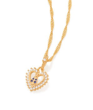 GOLD PENDANT WITH ZIRCONIA