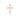 GOLD STUDDED CROSS IN LILAC