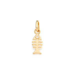 GOLD PENDANT WITH ZIRCONIA
