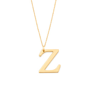 GOLD TRADITIONAL LETTER PENDANT