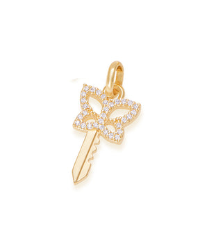 GOLD STUDDED KEY PENDANT