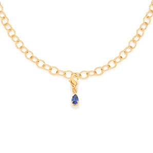 GOLD HEALTH PENDANT IN BLUE