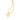 GOLD HEART LETTER PENDANT