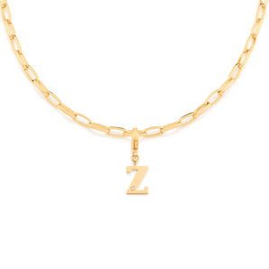 GOLD MODERN LETTER PENDANT