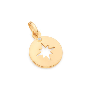 GOLD EIGHT POINT STAR PENDANT