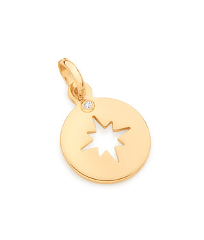 GOLD EIGHT POINT STAR PENDANT
